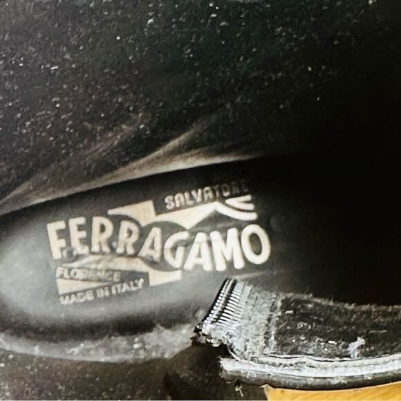 Salvatore Ferragamo Men's Dress Rain Boots Sz 10 - Picture 8 of 11